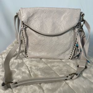 The Sak Crossbody Purse White Leather